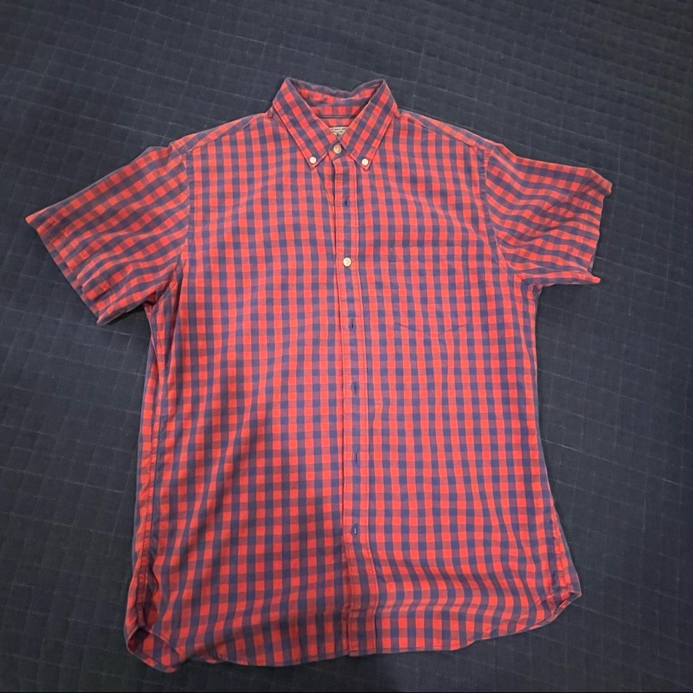 Men’s J Crew short sleeve button up shirt